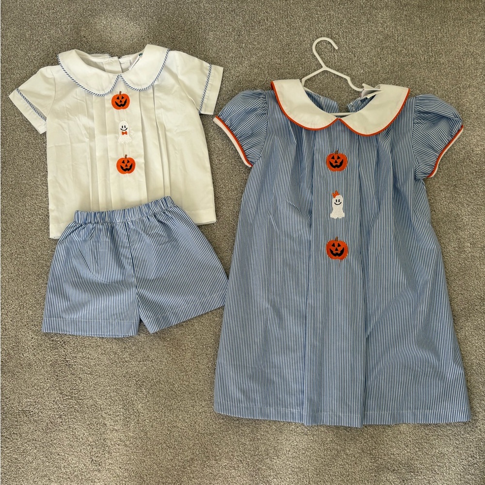 Kids Halloween Costume Set - Blue and White
